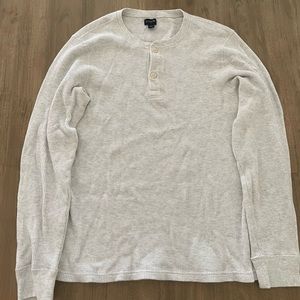Mens J Crew Waffle Henley